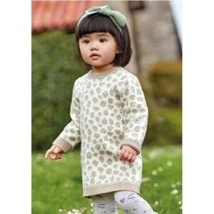 Mayoral Knit Leopard Dress (size 12M) NWT